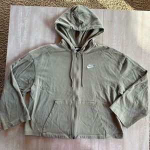 Nike Women’s Sage Green Full-Zip Hoodie